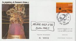 France Kourou 1998 Lancement Ariane Vol 110 - Commemorative Postmarks