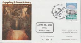 France Kourou 1998 Lancement Ariane Vol 113 - Matasellos Conmemorativos