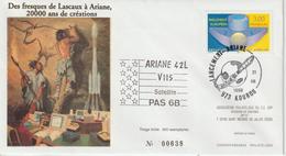 France Kourou 1998 Lancement Ariane Vol 115 - Gedenkstempel