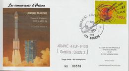 France Kourou 1999 Lancement Ariane Vol 122 - Commemorative Postmarks