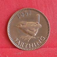 GREAT BRITAIN 1 FARTHING 1951 -    KM# 867 - (Nº30391) - B. 1 Farthing