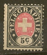 SUISSE - Yvert - N° 1 (B) - Cote 400 € - Telegraafzegels