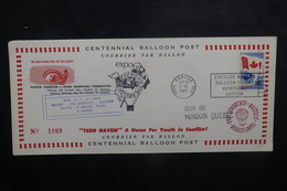 CANADA - Enveloppe Par Ballon En 1967 - L 40445 - Cartas & Documentos