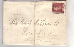 GB QV Scotland Cancel 256 MOFFAT  Plate 74 To DUMFRIES Lettered TQ/QT NICE/Clean - Briefe U. Dokumente