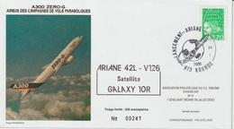 France Kourou 2000 Lancement Ariane Vol 126 - Cachets Commémoratifs