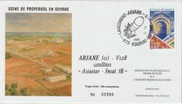 France Kourou 2000 Lancement Ariane Vol 128 - Commemorative Postmarks