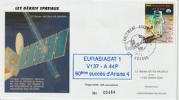 France Kourou 2001 Lancement Ariane Vol 137 - Gedenkstempels