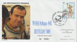 France Kourou 2001 Lancement Ariane Vol 141 - Gedenkstempels