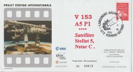 France Kourou 2002 Lancement Ariane Vol 153 - Commemorative Postmarks