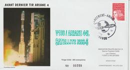 France Kourou 2002 Lancement Ariane Vol 156 - Matasellos Conmemorativos