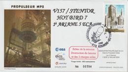 France Kourou 2002 Lancement Ariane Vol 157 - Commemorative Postmarks