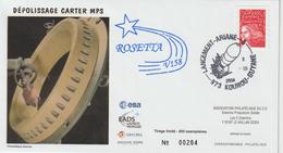 France Kourou 2004 Lancement Ariane Vol 158 - Commemorative Postmarks