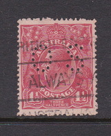 Australia SG O80 1924 King George V,three Half Penny Scarlet Perf 13.5.12.5,perforated Small OS, Mint Never Hinged - Neufs