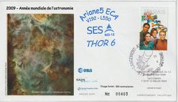 France Kourou 2009 Lancement Ariane Vol 192 - Commemorative Postmarks