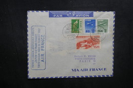JAPON- Enveloppe Du 1er Vol Tokyo / Saïgon / Paris Par Air France En 1953, Affranchissement Plaisant - L 40457 - Briefe U. Dokumente