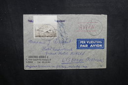 BELGIQUE - Enveloppe Commerciale De Liège Pour Lisbonne En 1957 , Affranchissement Plaisant- L 40460 - Brieven En Documenten