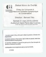 Ticket Concert Stabat Mater De Dvorak - Auditorium Saint Pierre Des Cuisines à Toulouse - 2018 - Concert Tickets