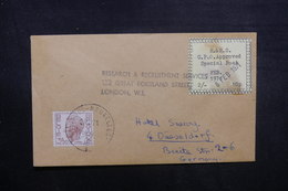 BELGIQUE - Enveloppe De Bruxelles Pour L 'Allemagne Par Poste Privée De Londres En 1971, Voir Vignette - L 40524 - Lettres & Documents