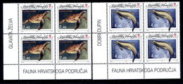 CROATIA 1995 Marine Fauna Blocks Of 4  MNH / **.  Michel 328-29 - Croacia