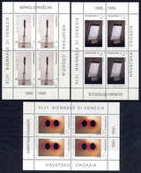 CROATIA 1995 Venice Biennial Sheetlets  MNH / **.  Michel 324-26 Kb - Croatia