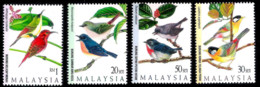 7660  Birds - Oiseaux - Malasia Yv 621-24 - MNH - 1,75 (5) - Non Classés