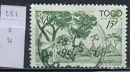 Togo 1947 Y&T N°251 - Michel N°210 (o) - 10f Cases Cabraises - Oblitérés