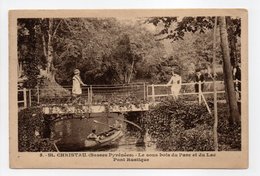 - CPA SAINT-CHRISTAU (64) - Le Sous-bois Du Parc Et Du Lac - Pont Rustique (avec Personnages) - Photo Barreau N° 5 - - Autres & Non Classés