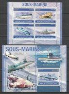 Togo 2010 Kleinbogen Mi 3744-3747 + Block 559 MNH SUBMARINES - Submarines