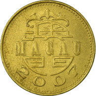 Monnaie, Macau, 10 Avos, 2007, British Royal Mint, TTB, Laiton, KM:70 - Macau
