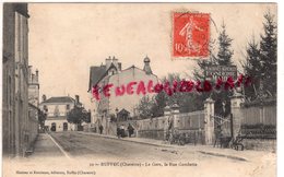 16 - RUFFEC - LA GARE  LA RUE GAMBETTA - CHARENTE FONDERIE MARFIL - Ruffec