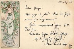 Mucha, Alfons Frau 1899 I-II (Eckbug) - Mucha, Alphonse