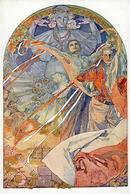 Mucha, Alfons Jugendstil Künstler-Karte I-II Art Nouveau - Mucha, Alphonse