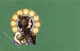 Jugendstil Frau  Künstlerkarte I-II Art Nouveau - Other & Unclassified