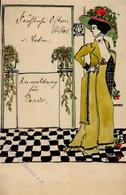 Jugendstil Frau 1914 I-II Art Nouveau - Other & Unclassified