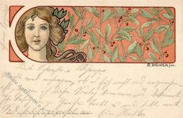 Döcker, E. Frau Jugendstil 1902 I-II Art Nouveau - Andere & Zonder Classificatie