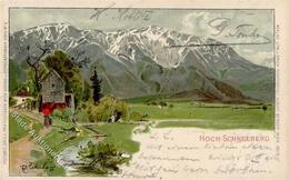 Künstler Zetsche Hoch-Schneeberg Künstlerkarte 1904 I-II - Other & Unclassified