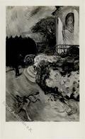 Munch, Edvard Landschaft Mit Gärtner Künstler-Karte I- - Sonstige & Ohne Zuordnung