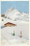 Pellegrini, C. Ski Fahren Künstlerkarte I-II - Sonstige & Ohne Zuordnung