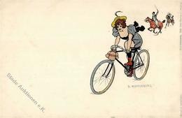 Wennerberg, B. Fahrrad Pferde Jugendstil 1898 I-II Art Nouveau Cycles - Autres & Non Classés