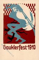 Kunstgeschichte Dresden Gauklerfest Künstlerkarte 1910 I-II - Sonstige & Ohne Zuordnung