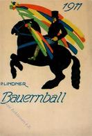 Kunstgeschichte Dresden Lindner, P. Bauernball  Künstlerkarte 1911 I-II - Sonstige & Ohne Zuordnung