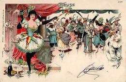 THIELE,Arthur - Litho KARNEVAL (Bürger 828) Kl.Einriß I-II - Thiele, Arthur