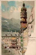 Zieher Ottmar Innsbruck (6020) Österreich Stadtturm Goldenes Dach Künstlerkarte I-II - Other & Unclassified