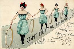Continental Pneumatic Frauen Künstler-Karte 1906 I-II Femmes - Advertising