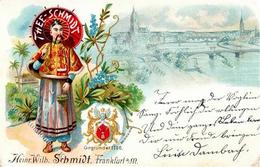 FRANKFURT/Main - THEE SCHMIDT -Werbelitho CHINA I - Werbepostkarten
