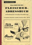 Beruf Buch Das Deutsche Fleischer Adressbuch 1953 Verlag Sponholz II (fleckig) - Other & Unclassified