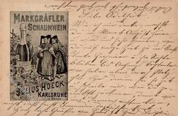 Wein Karlsruhe (7500) Markgräfler Schaumwein Julius Hoeck 1906 I-II Vigne - Exposiciones