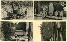 Wein Rheinland-Pfalz Weinlese Fässer Weinberg Lot Mit 4 Foto-Karten I-II Vigne - Exposiciones
