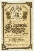 Wein The Continental Bodega Company Preisliste Klappkarte I-II Vigne - Exposiciones
