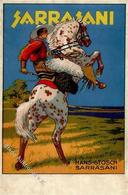 Zirkus Sarrasani Pferd Cowboy Künstlerkarte I-II - Circus